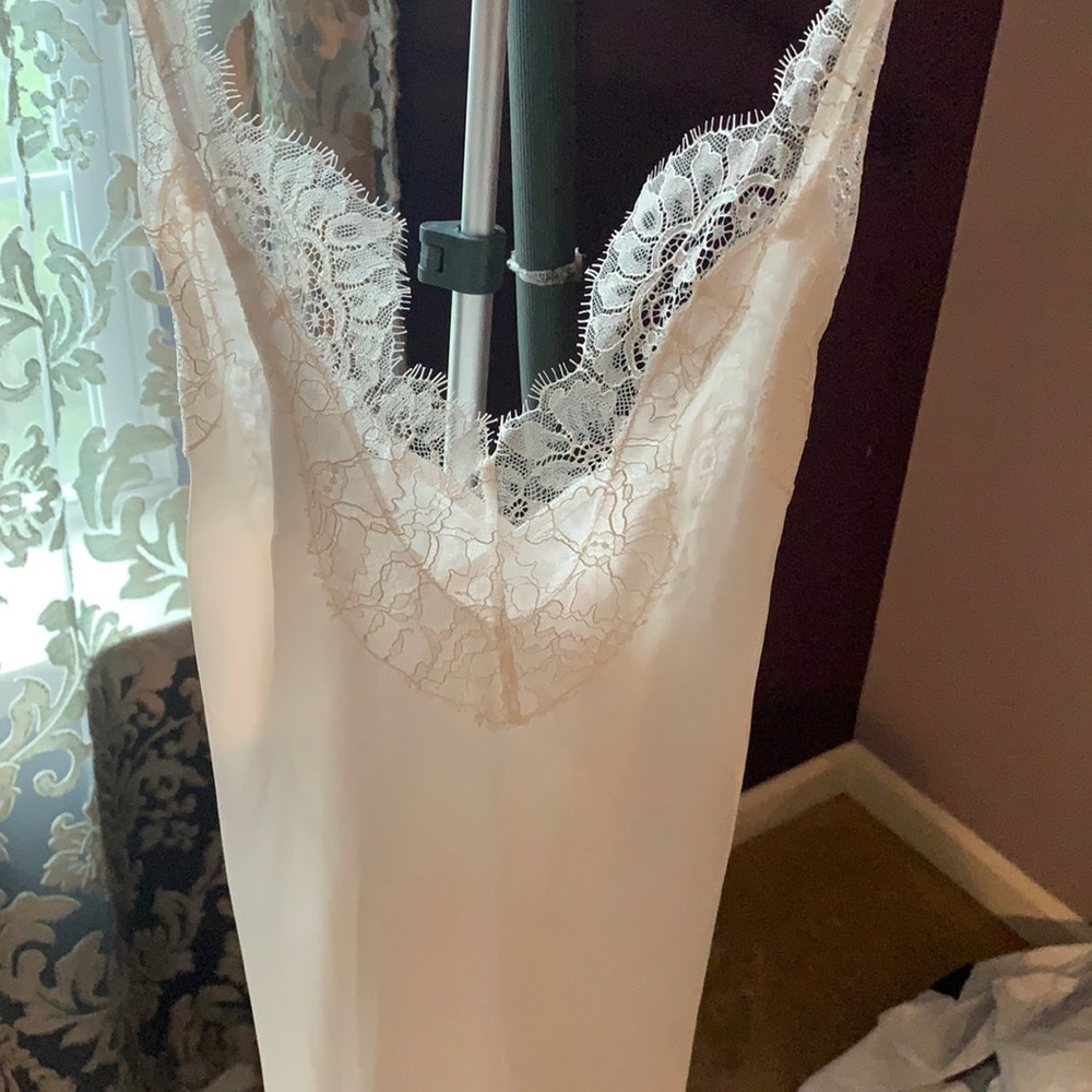 Bridal Nightgown white with Lace Details
